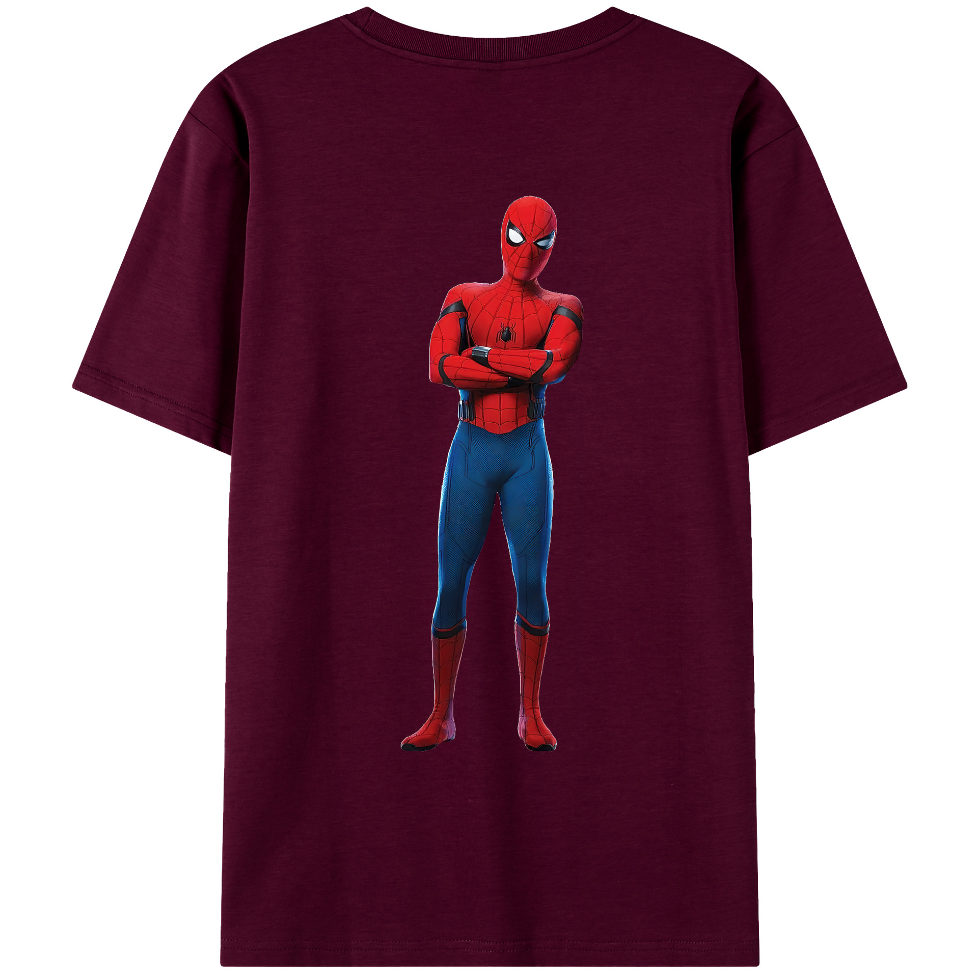 （画像用） Spider Man スパイダーマン レディース半袖Tシャツ(バックプリント)